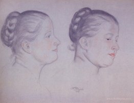 Two portraits of Annushka