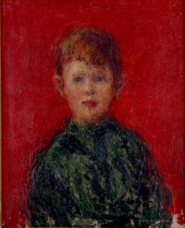 Boy dressed in green