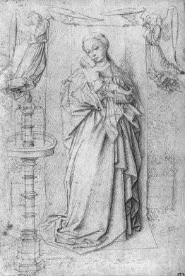 Copy drawing of Madonna by the Fountain