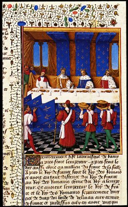 Banquet Given by Charles V (1338-80) in Hhonour of His Uncle Emp