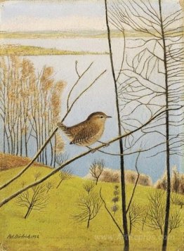 Landscape with wren