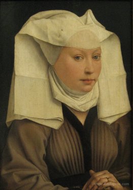 Portrait of a Young Woman in a Pinned Hat