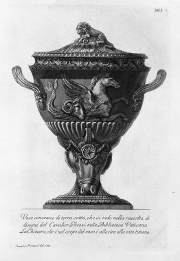 Terracotta urn vase you see in the collection of drawings of Cav