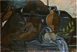 Mandolin, Glass, Pot and Fruit