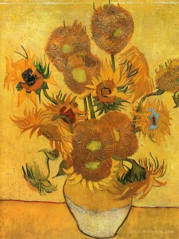 Still Life - Vase with Fifteen Sunflowers