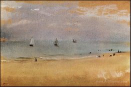 Beach with Sailing Boats