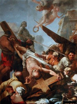 The crucifixion of Saint Peter