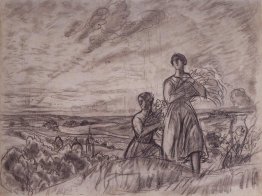 Summer Landscape with Women