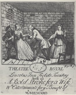 Benefit ticket (Mr Milward)' A Bold Stroke for a Wife