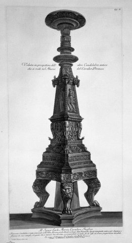 View in perspective of a candlestick