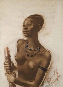 Portrait of mangbetu woman