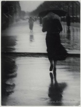 Passerby in the Rain