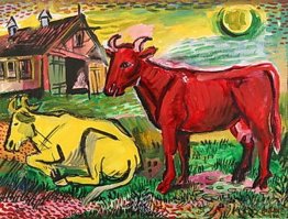 Red and Yellow Cows