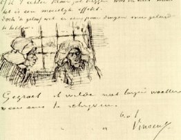 Peasant Woman, Seen against the Window, Two Heads