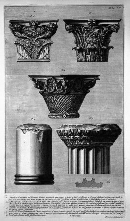 Pieces of columns and capitals