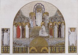 Am Steinhof Church, mosaic design for the main altar