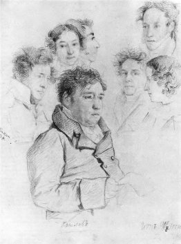 Ivan Krylov among artists