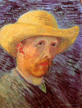 Self-Portrait with Straw Hat