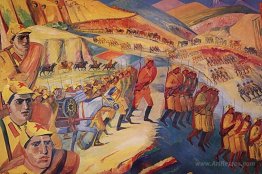 Mountainous march of armenian units