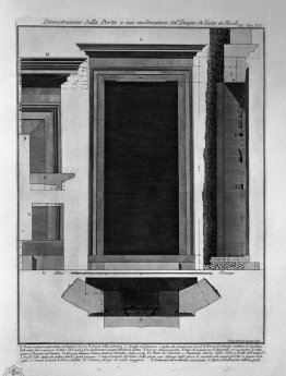 Demonstration of the port and its modinature the Temple of Vesta