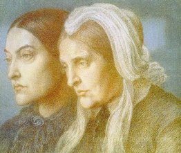 Portrait of the artist`s sister Christina and mother Frances