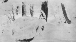 Forest under the snow