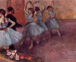 Dancers in Light Blue (Rehearsing in the Dance Studio)