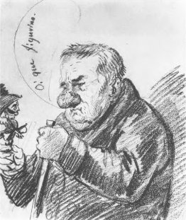 Portrait-caricature of Giacomo Quarenghi