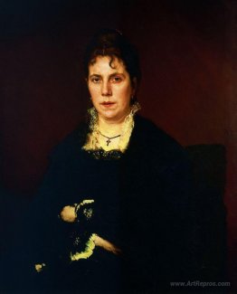 Portrait of Sofia Nikolaevna Kramskoy, the artist's wife