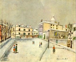 Snow over Montmartre