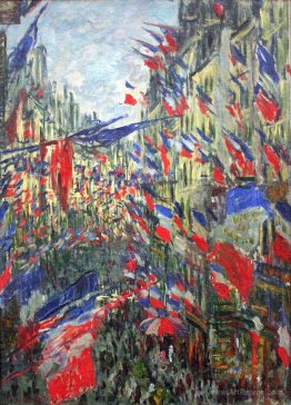 The Rue Montargueil with Flags