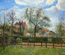 Pear Trees and Flowers at Eragny, Morning