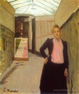 Ticket seller at the Moulin de la Galette dance hall