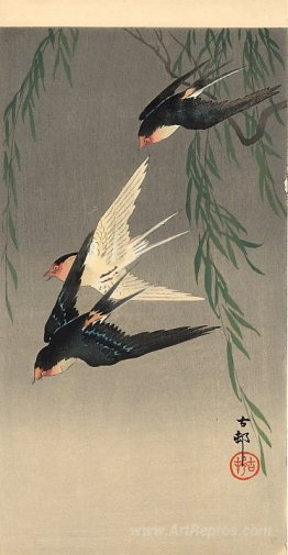 Swallows in Flight