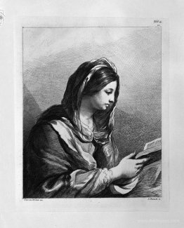 Woman Reading (half length) by Guercino