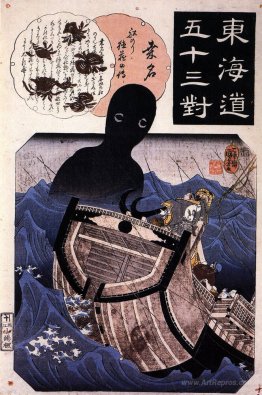 The sailor Tokuso and the sea monster