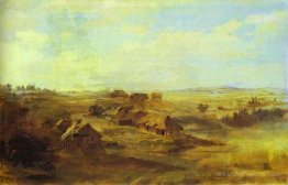 Landscape with Peasant's Huts and Pond near St. Petersburg