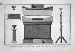 Altar and sacred furnishings of the Egyptian Temple