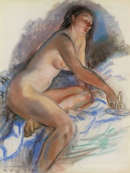 Nude with a candle. France 