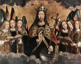 Christ Blessing, central panel from a triptych from the Church o