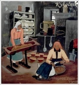 Women in kitchen