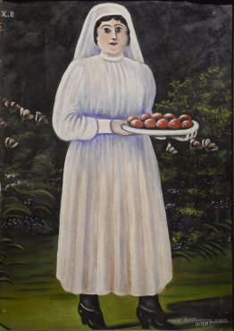 Woman with Easter Eggs