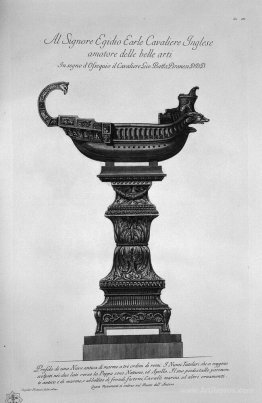 Trireme Roman with marble pedestal