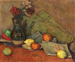 Still Life with Vase and Fruits