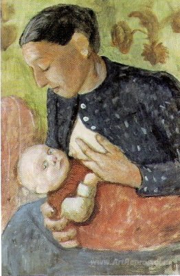 Breastfeeding mother of Paula Modersohn-Becker