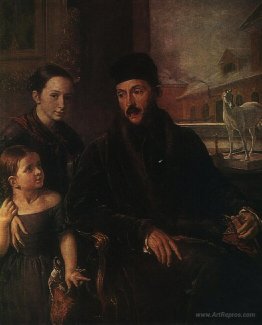 Portrait of D. P. Voyeikov with His Daughter and the Governess M