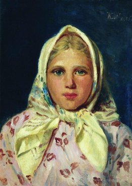 Girl in a Kerchief (Portrait of the Girl)