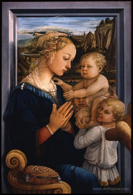 Madonna and Child with two Angels