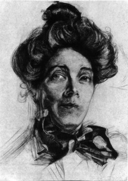 Artist's wife Nadezhda Zabela