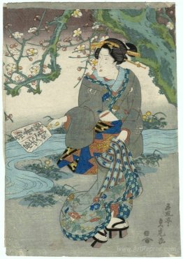 Woman under Flowering Tree